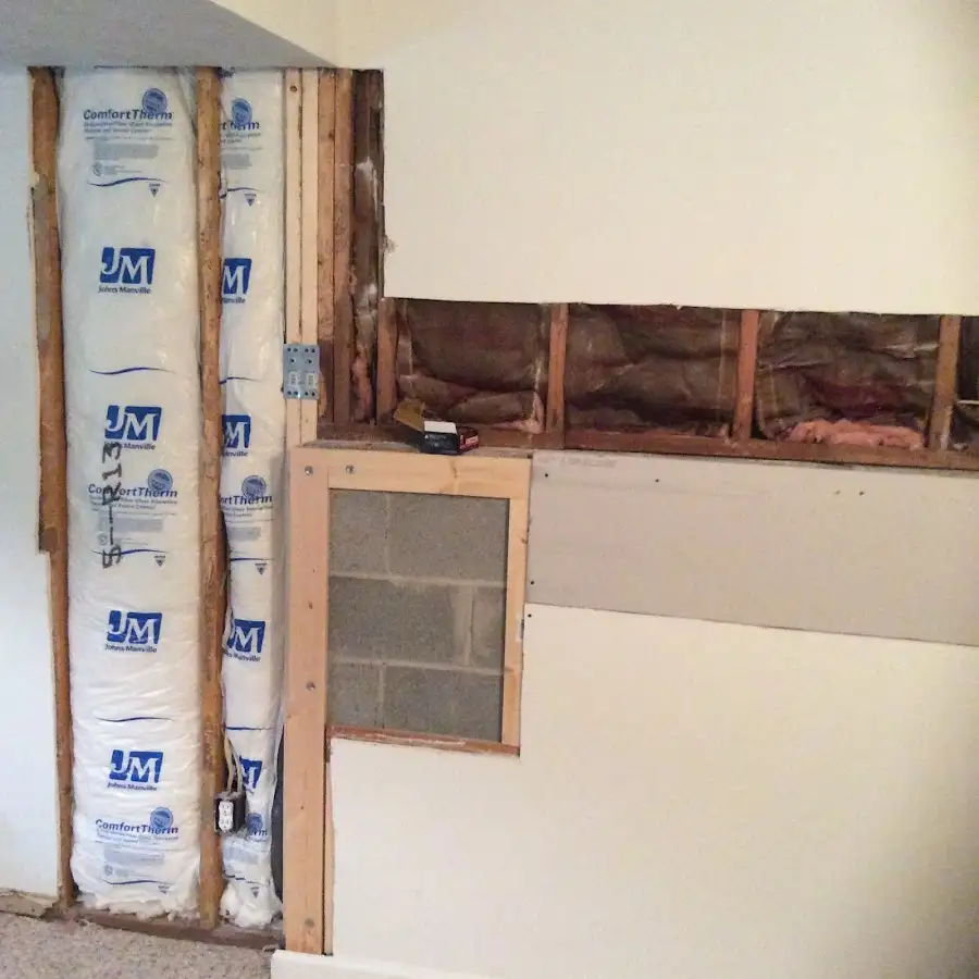 Wall insulation replacement during Contents Cleaning & Restoration in Safety Harbor
